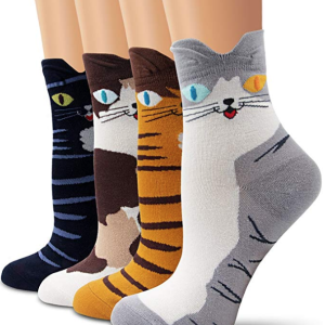chaussettes à motifs de chats